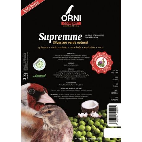 Ornicomplex Silvestre Verde Natural 2 kilos