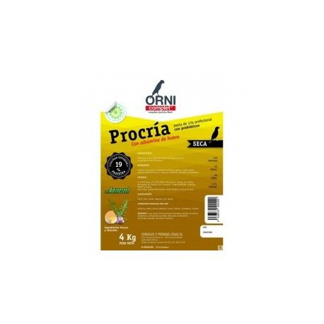 Pasta ORNI COMPLET Procria Amarilla seca 4kg