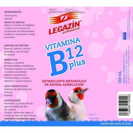 Legazin vitamina b12 plus 160 ml