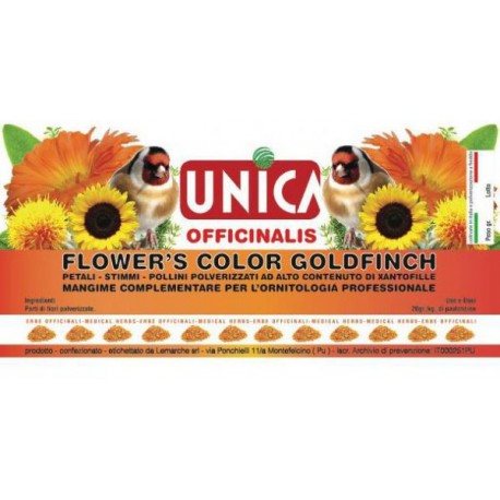 pigmento natural Flower Color Goldfinch Unica