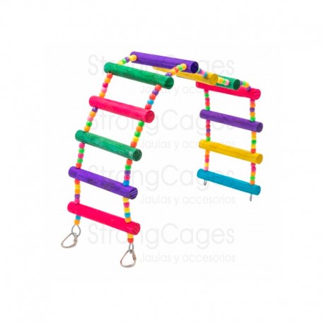 Escalera para agapornis de colores Strongcages