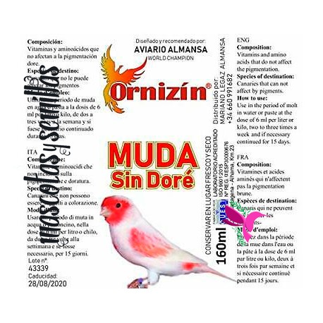 Vitamina Muda sin Dore Ornizin