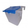 Comedero Corrido individual con gancho tapa azul Moldes Ave Ref 10
