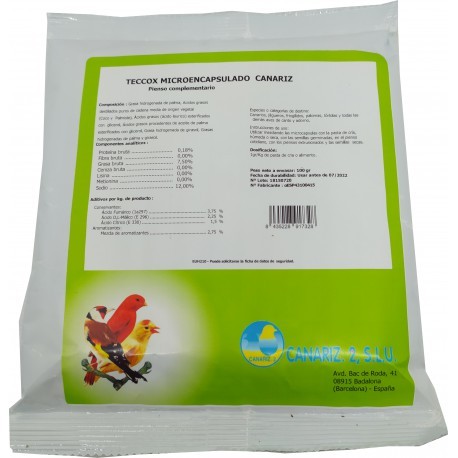Teccox Polvo Microencapsulado ( anticocidios natural )