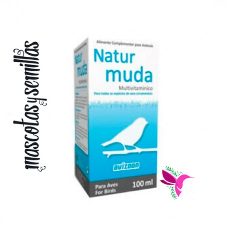 Avizoon Natur Muda 100 ml, (para una muda perfecta). Pájaros de jaula
