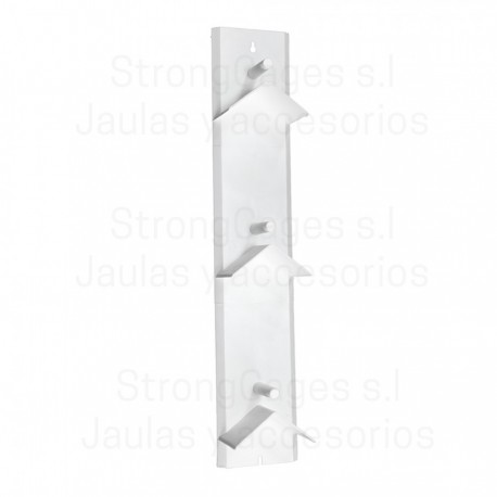 Posaaves de plástico con cinco huecos Strongcages