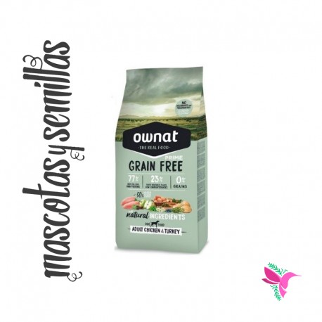 OWNAT PRIME Grain Free Adult Chiken & Turkey 3 KG
