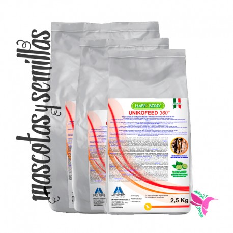 UNIKOFEED 360 HAPPY BIRD ( Perlas blancas para la ceba )