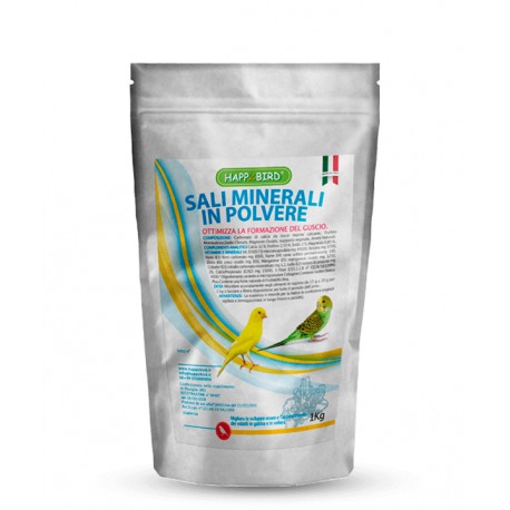 SALES MINERALES POLVO 1KG HAPPY BIRD