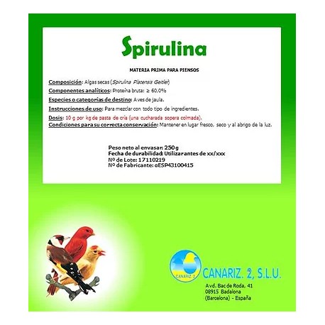 DAX - ESPIRULINA CANARIZ SOBRE