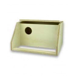 Nido madera para agapornis interior