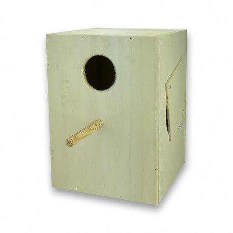 Nido de madera vertical para caturras (cacatuas) PMP-110