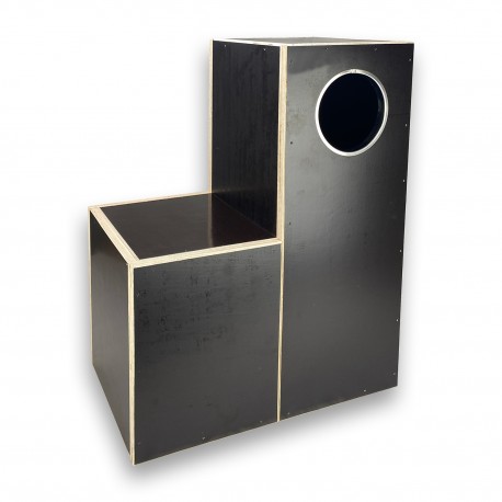 Nido de madera para papagaios cinzentos (loro gris) PGP-130