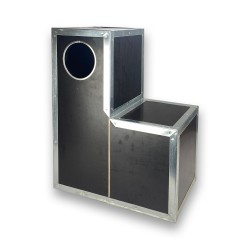 Nido de madera para papagaios cinzentos (loro gris) con esquinas metal PGP-131