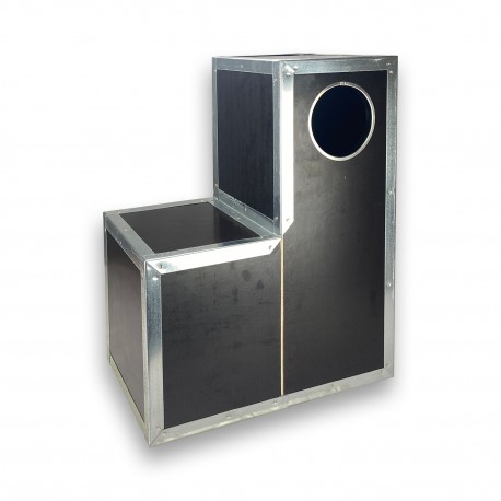 Nido de madera para papagaios cinzentos (loro gris) con esquinas metal PGP-131