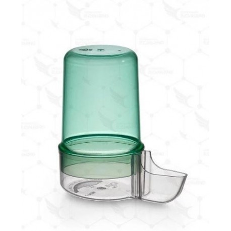 BEBEDERO LISBOA VERDE BASE TRANSPARENTE 150cc.