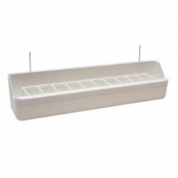 Comedero Voladera Blanco con Alambre 30 cm.