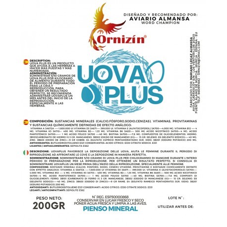 UOVA PLUS ORNIZIN 200 gr.