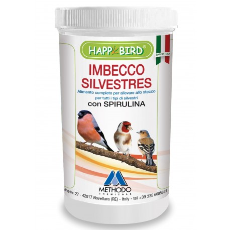PAPILLA EMBUCHE SILVESTRES HAPPYBIRD ( con spirulina y polvo muy fino )