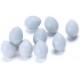 HUEVOS DE PLASTICO CANARIOS BLANCOS