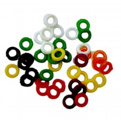ANILLAS SILICONA ELASTICAS COLORES VARIOS