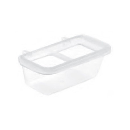 Comedero pequeño con ganchos de plastico y rejilla (Art. 125/G) 2Gr