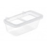 Comedero pequeño con ganchos de plastico y rejilla (Art. 125/G) 2Gr