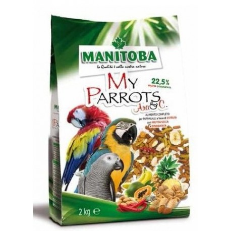 MANITOBA ARA PARROS ( CON UN 22.5 FRUTA FRESCA Y DESIDRATADA )
