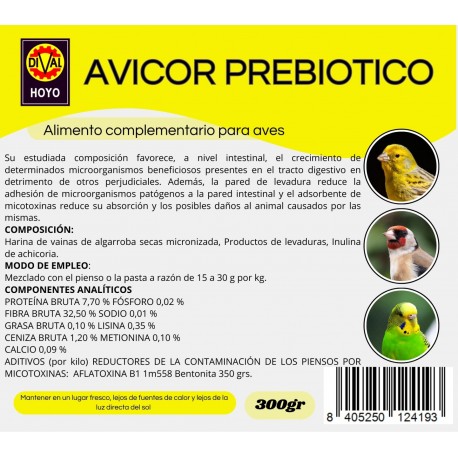 AVICOR Prebiótico para Aves | Salud Intestinal y Equilibrio Digestivo