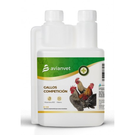 GALLOS COMPETICION AVIANVET (Vitamina de grupo B12 y hierro)
