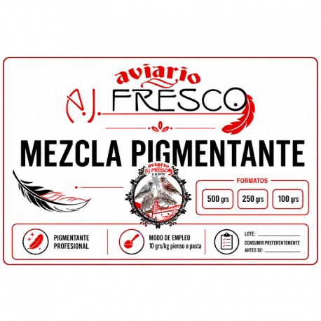 Mezcla Pigmentante Profesional para Plumaje – Recomendada por Aviario A.J. Fresco