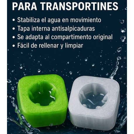 BEBEDERO ANTIDERRAME PARA TRANSPORTINES PACK 2 UDS.