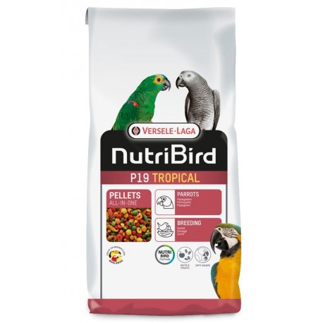 NUTRIBIRD P19 TROPICAL VERSELES LAGA ( Pienso de cria para loros )