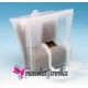 Comedero tolva Tulipa Blanco con posadero Moldes Ave Ref 16